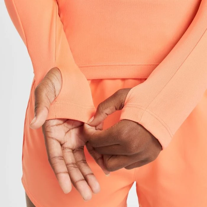 Nike Junior Trøjer Dri-FIT Long Sleeve Half Zip Top Orange