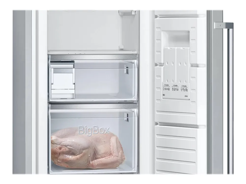 Siemens iQ500 GS36NAIDP - Fryser - stående - bredde: 60 cm - dybde: 65 cm - højde: 186 cm - 242 liter - Klasse D - rustfrit stål