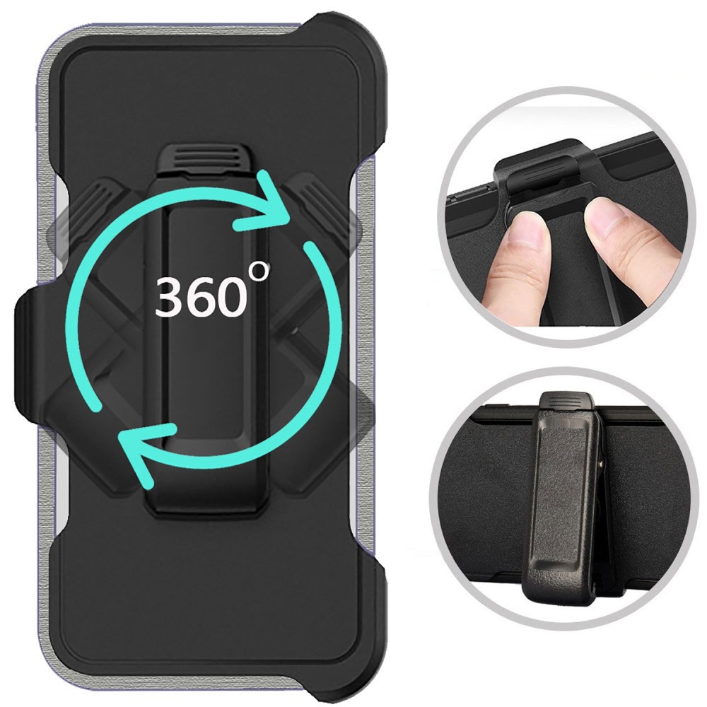 iPhone SE (2022/2020) / 8 / 7 / 6S Outdoor Schutz Hülle   Holster - Blau