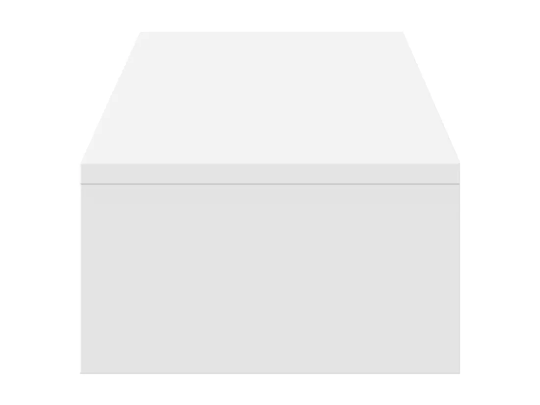Support de moniteur avec tiroirs blanc bois d'ingénierie