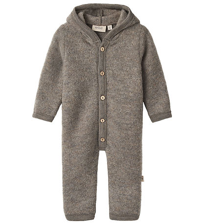 Wheat Køredragt - Uldfleece - Levi - Brown Melange