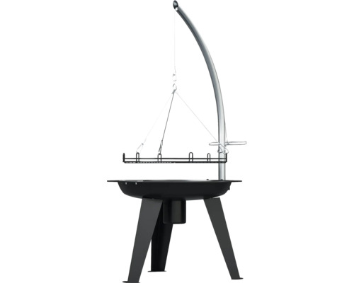 Tenneker® Houtskoolgrill Draaigrill TC Swing II Ø 50 cm met asbak Zwart