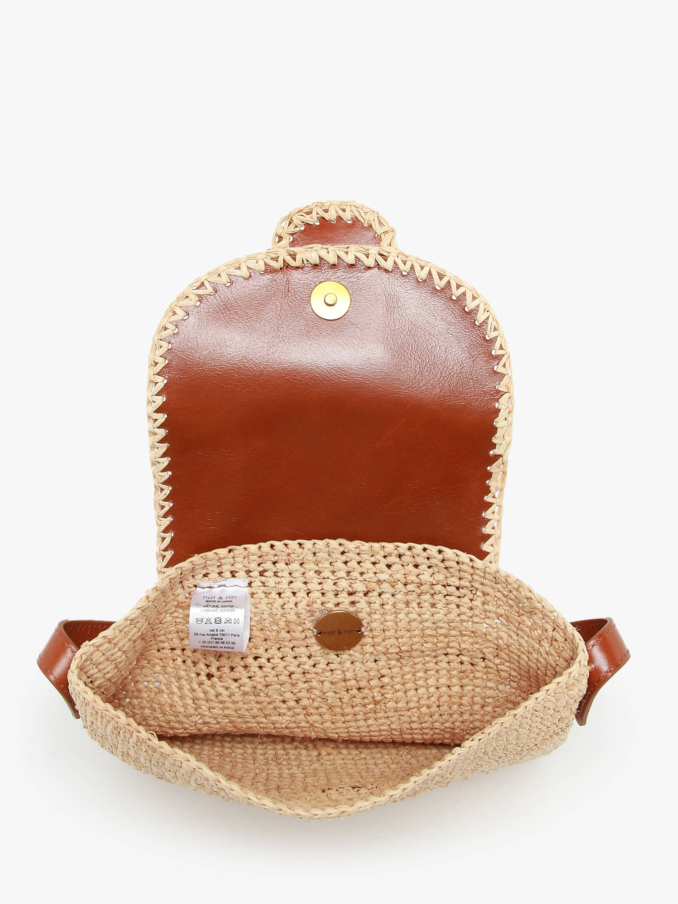 Sac bandoulire Raphia raphia NAT ET NIN
