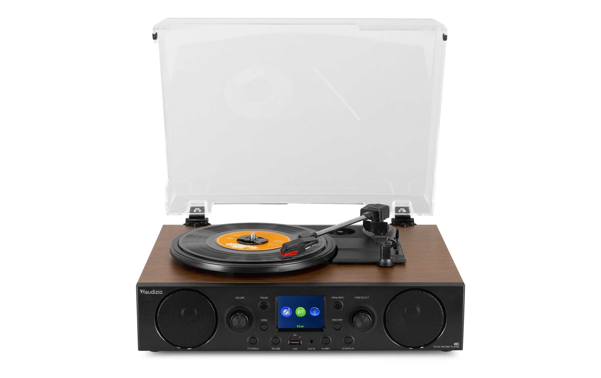 Plattenspieler Tulsa Braun/Schwarz<br>Audiocenter mit Plattenspieler und DAB+-Radio