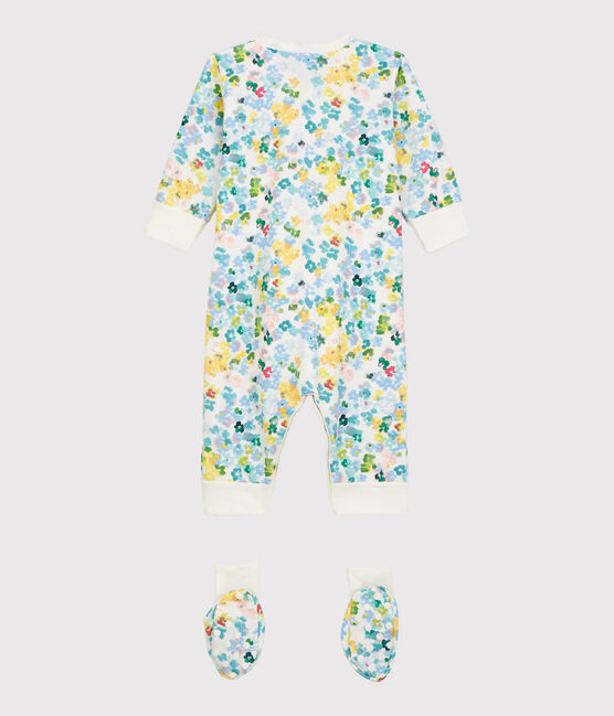 Ensemble nuit à fleurs bébé fille en molleton
