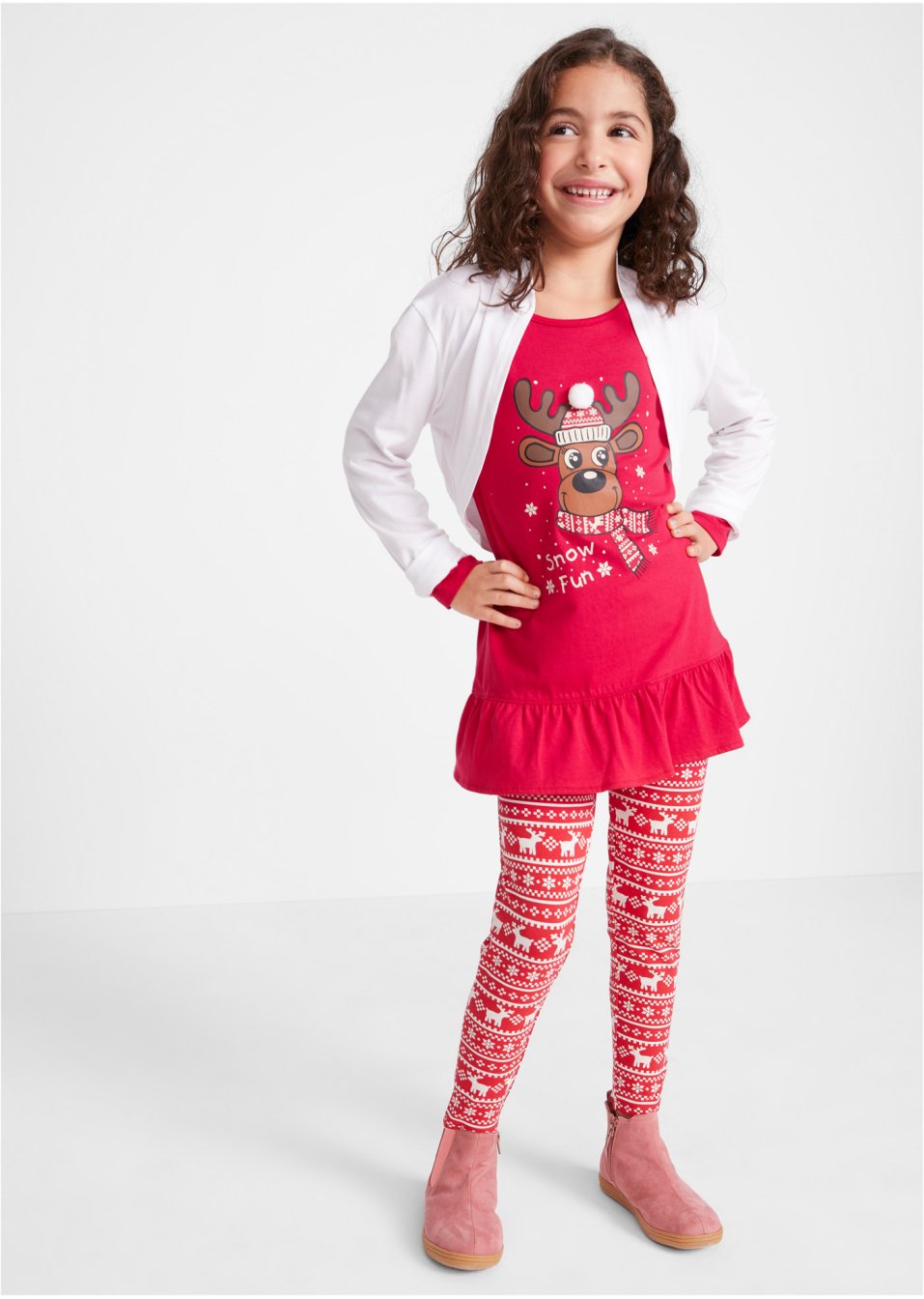 T-shirt de Noël et legging fille (Ens. 2 pces.)