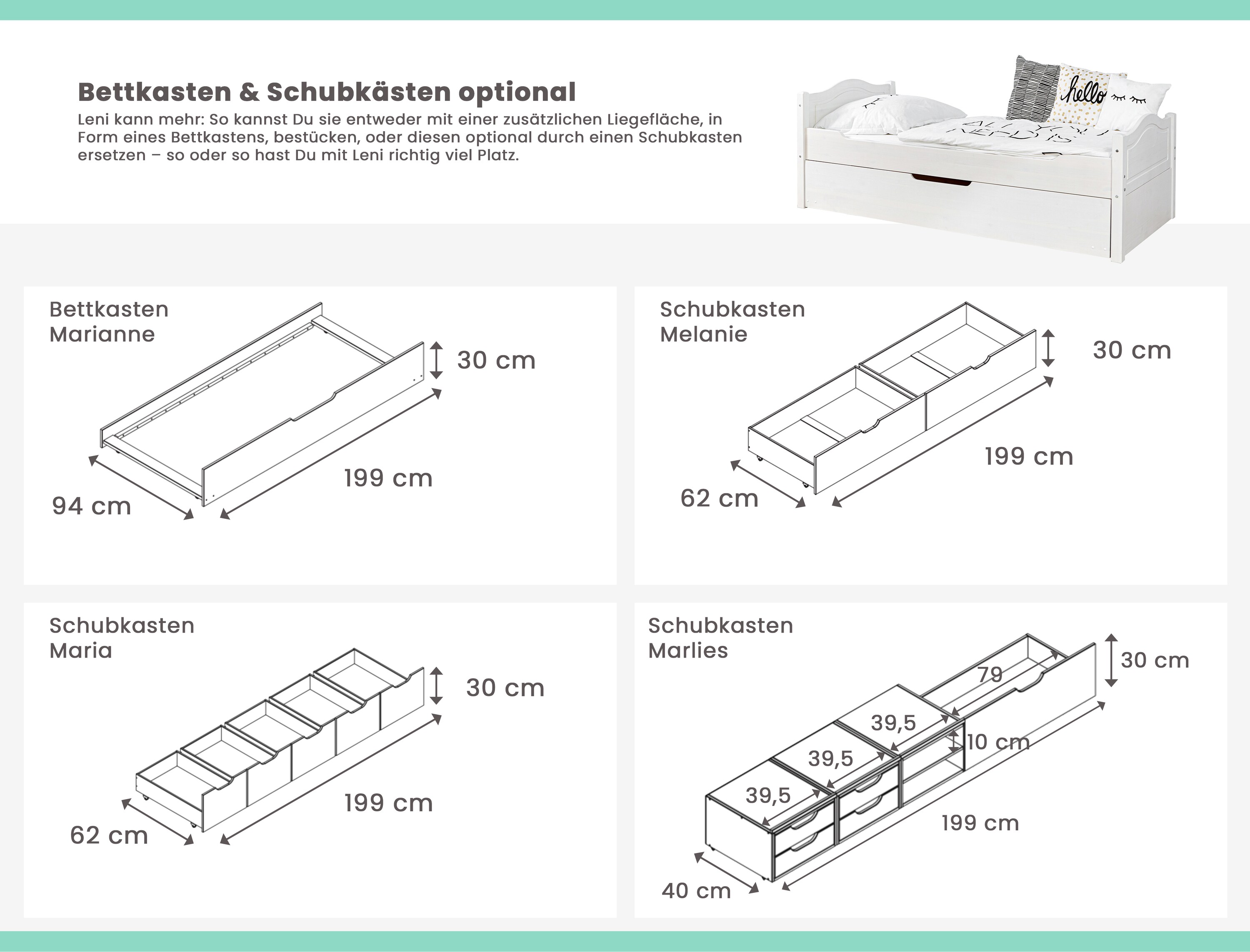 TiCAA Doppelbett 