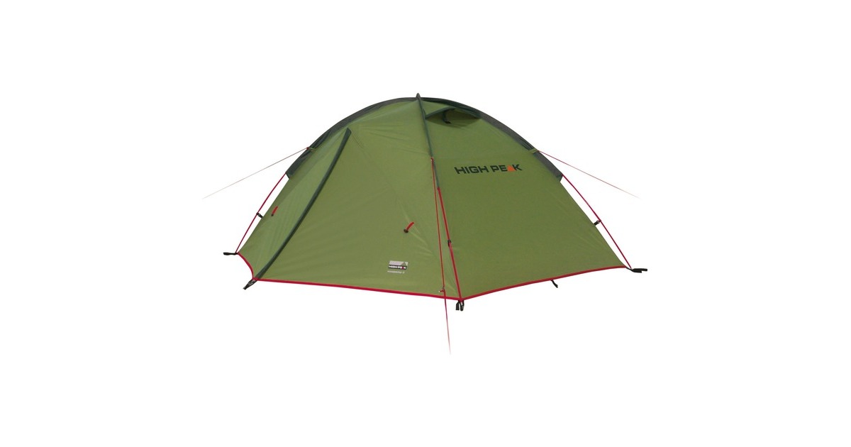 High PeakWoodpecker 3 LW tent  (Groen/rood)