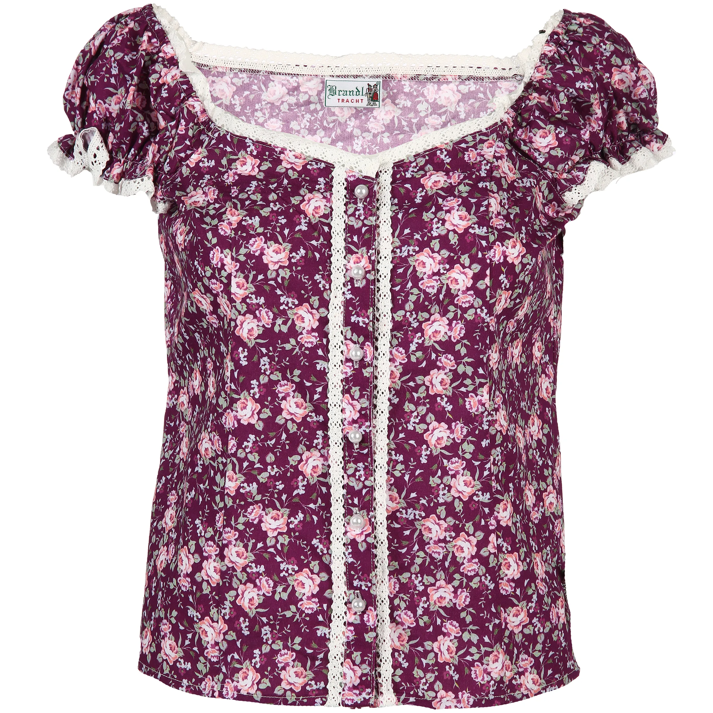 Damen Trachtenbluse im floralen Print