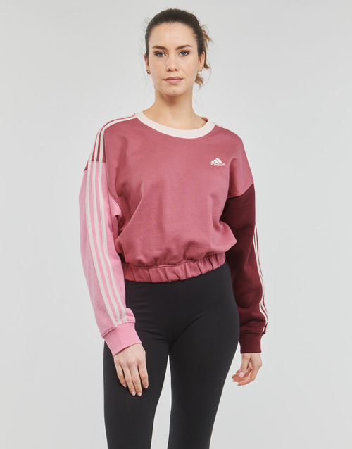 Adidas Sportswear - 3S CR SWT - Bordeaux / Rose