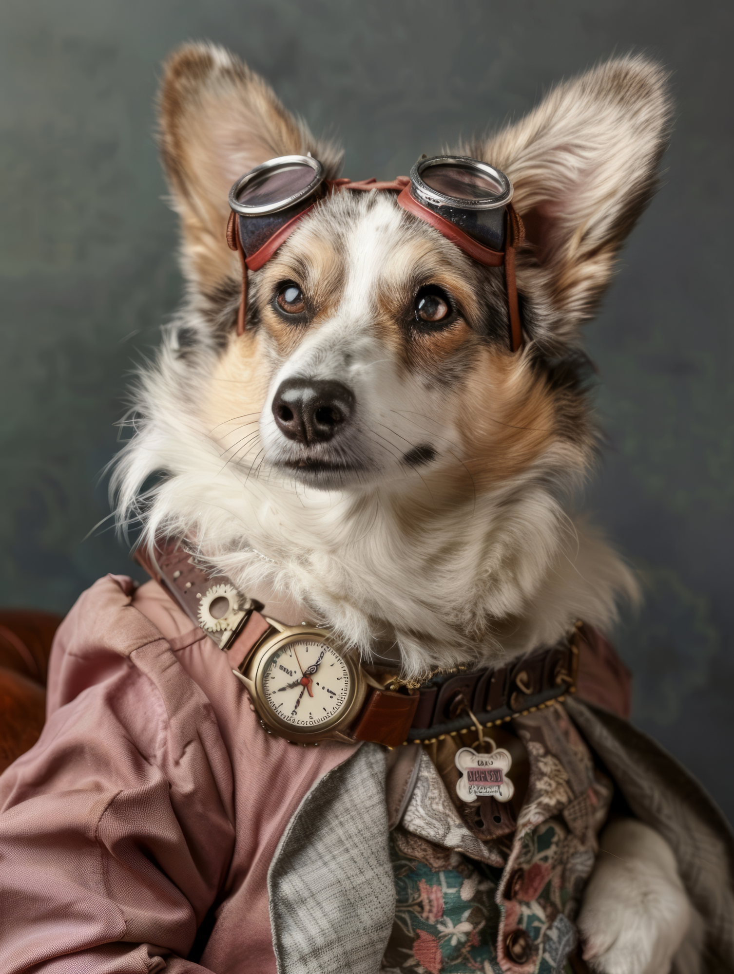 Canvas schilderij van een Zweedse Vallhund 60x80 cm