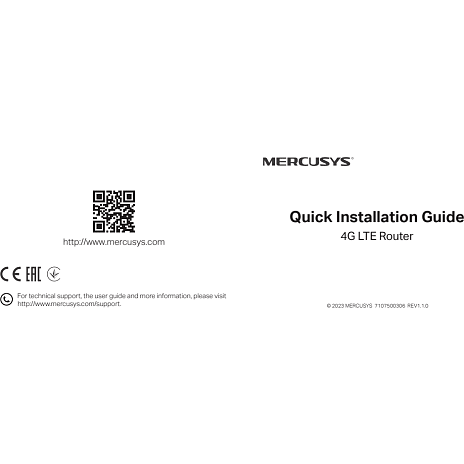 Mercusys MB110-4G trådløs router