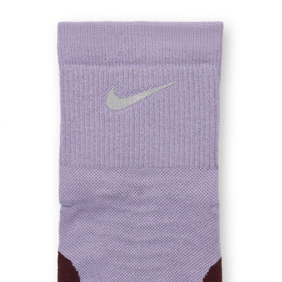 Nike Chaussettes Running Trail Run Cheville - Violet/Argenté