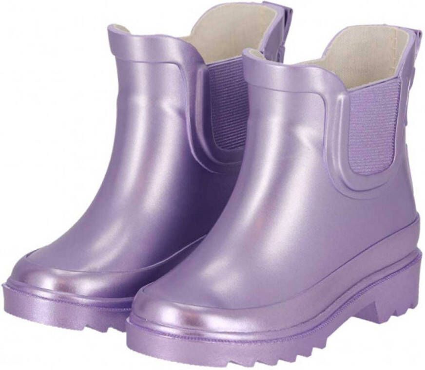XQ KIDS PLAIN CHELSEA RUBBER RAINBOOTS metallic Lila