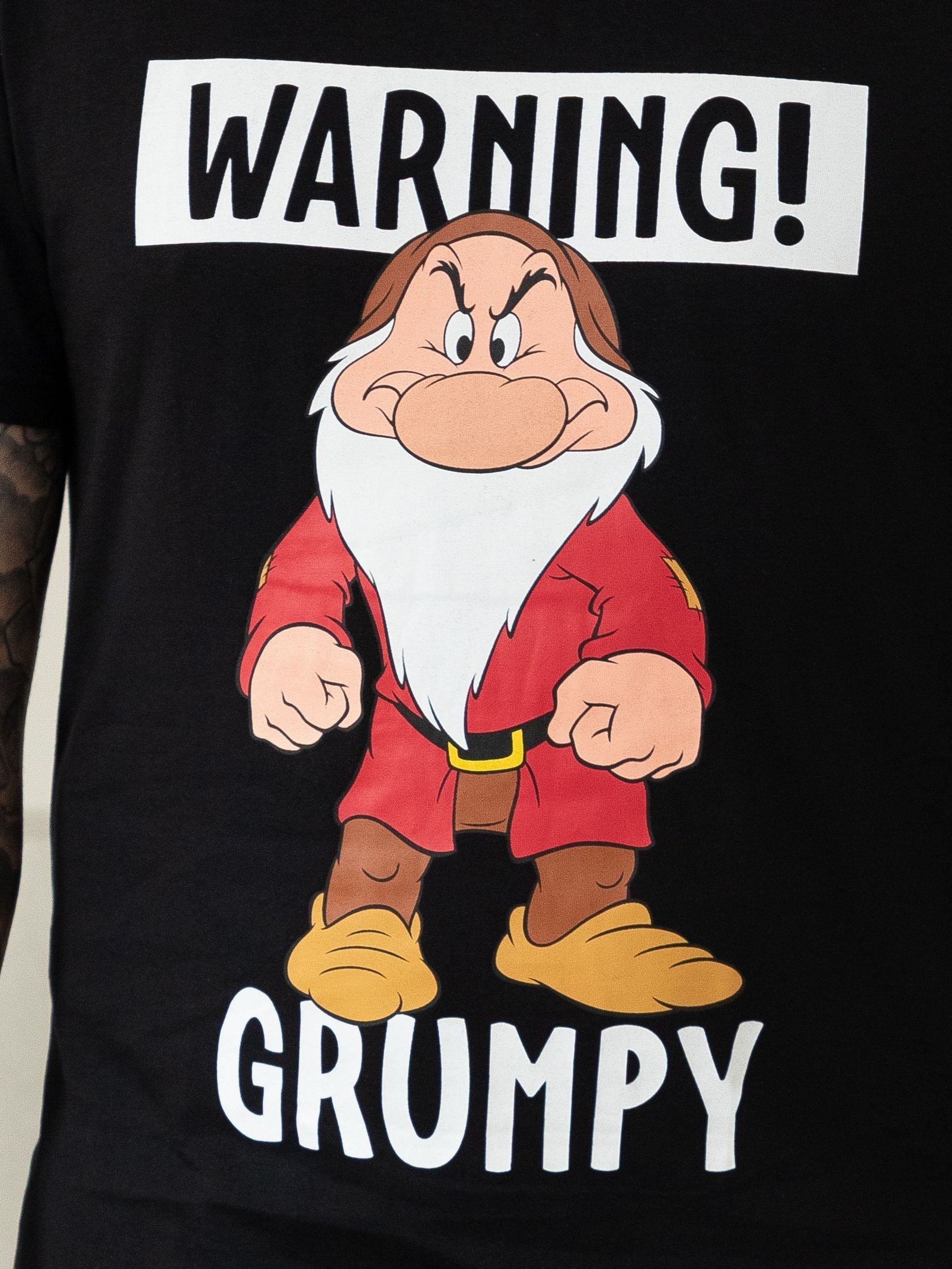 Vanilla Underground heren Disney Sneeuwwitje zwart pyjama met korte mouwen en lange pijpen van 100% katoen