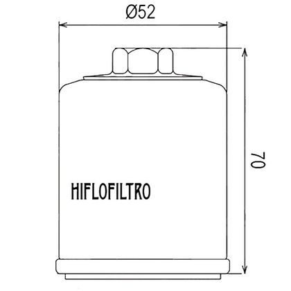 Filtre à huile HifloFiltro HF197 Type origine