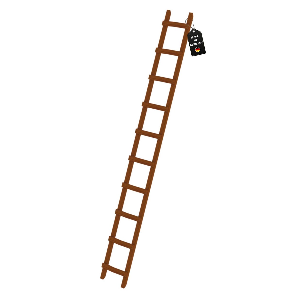PROREGAL Houten Dakladder met 10 Sporten