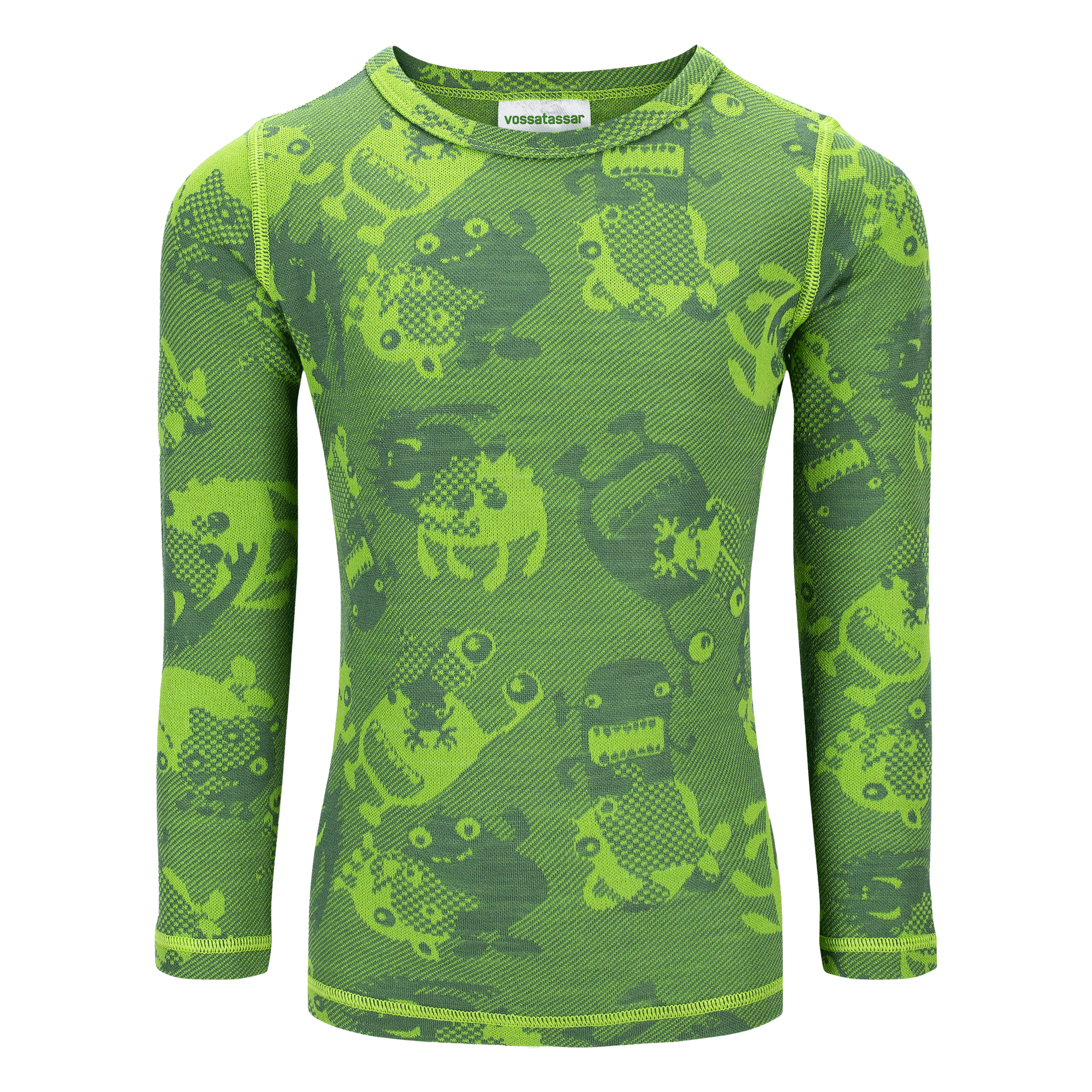 Vossatassar Monstercamo Merino Crew - Ull og ullsett