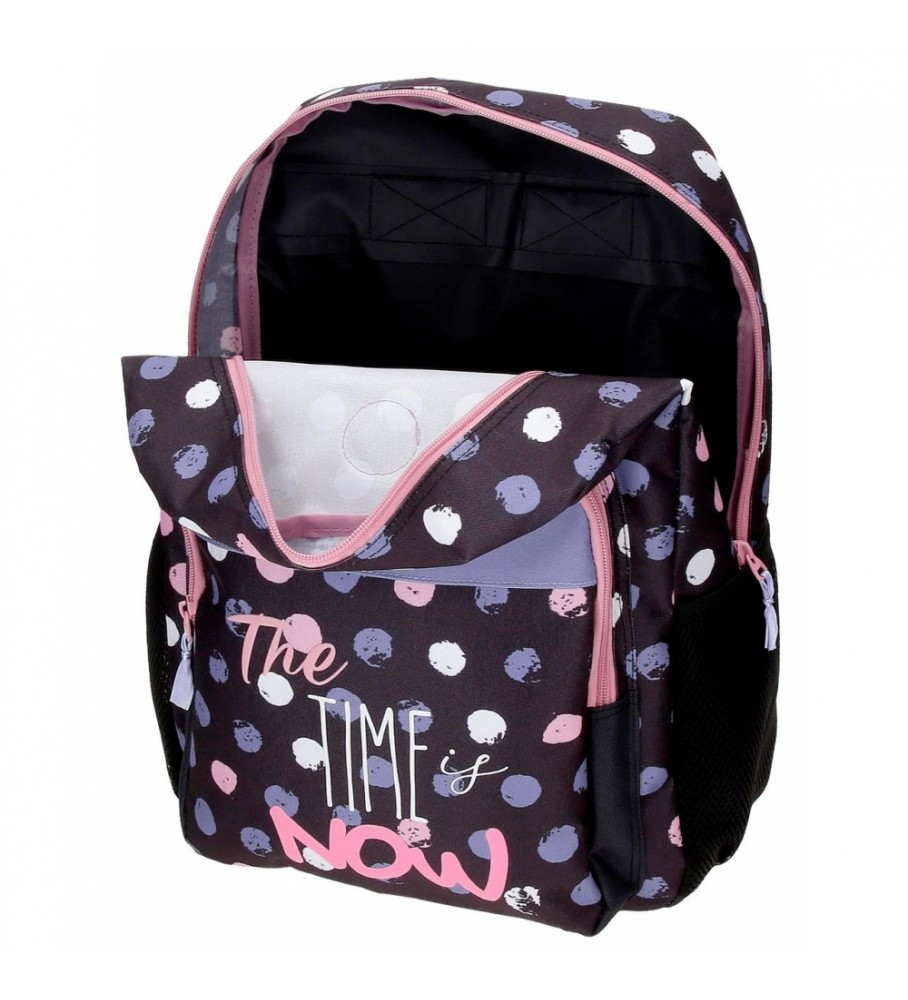 Mochila escolar Roll Road com rodinhas. Agora é noite.