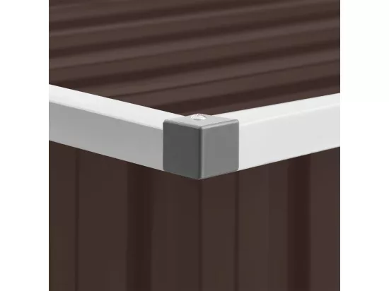 Boîte de rangement de jardin Marron 129x67x65 cm