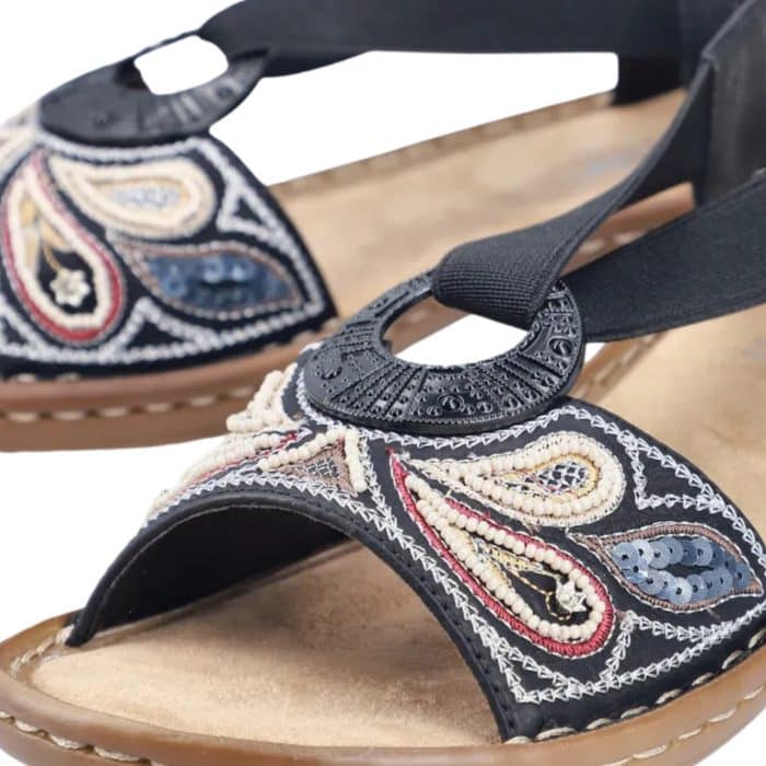 Rieker Sandal Dame 608B4-00