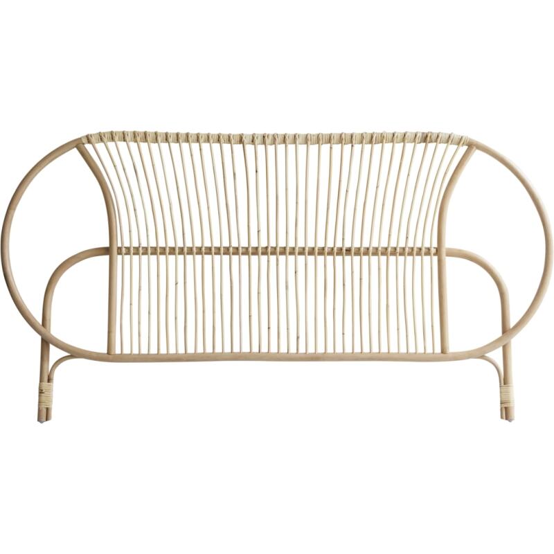 Tête de lit en tiges de rotin Léontie H 100 x L 190 x P 6 cm