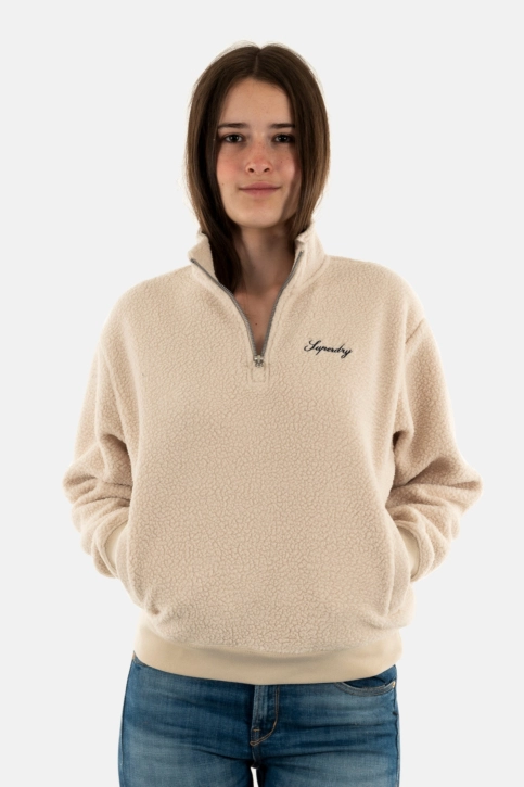 Sweat superdry country club borg 7sj off grey