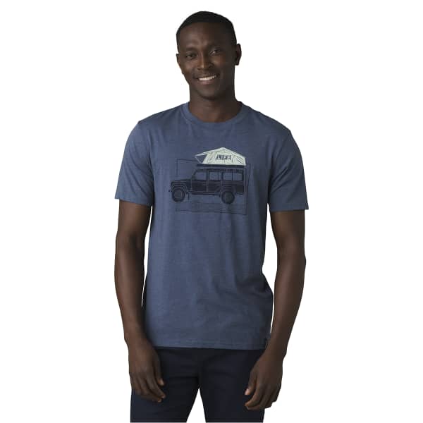 T-shirt PRANA CAMP LIFE JOURNEYMAN DENIM HEATHER