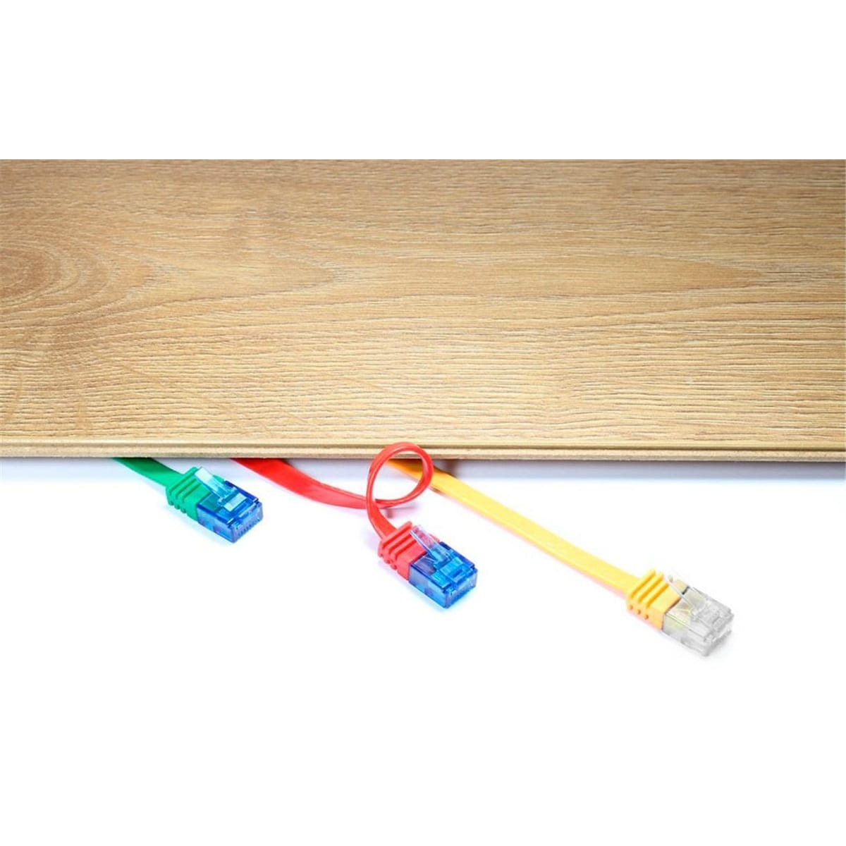 Goobay CAT 6A flat-patch kabel U/UTP, gul