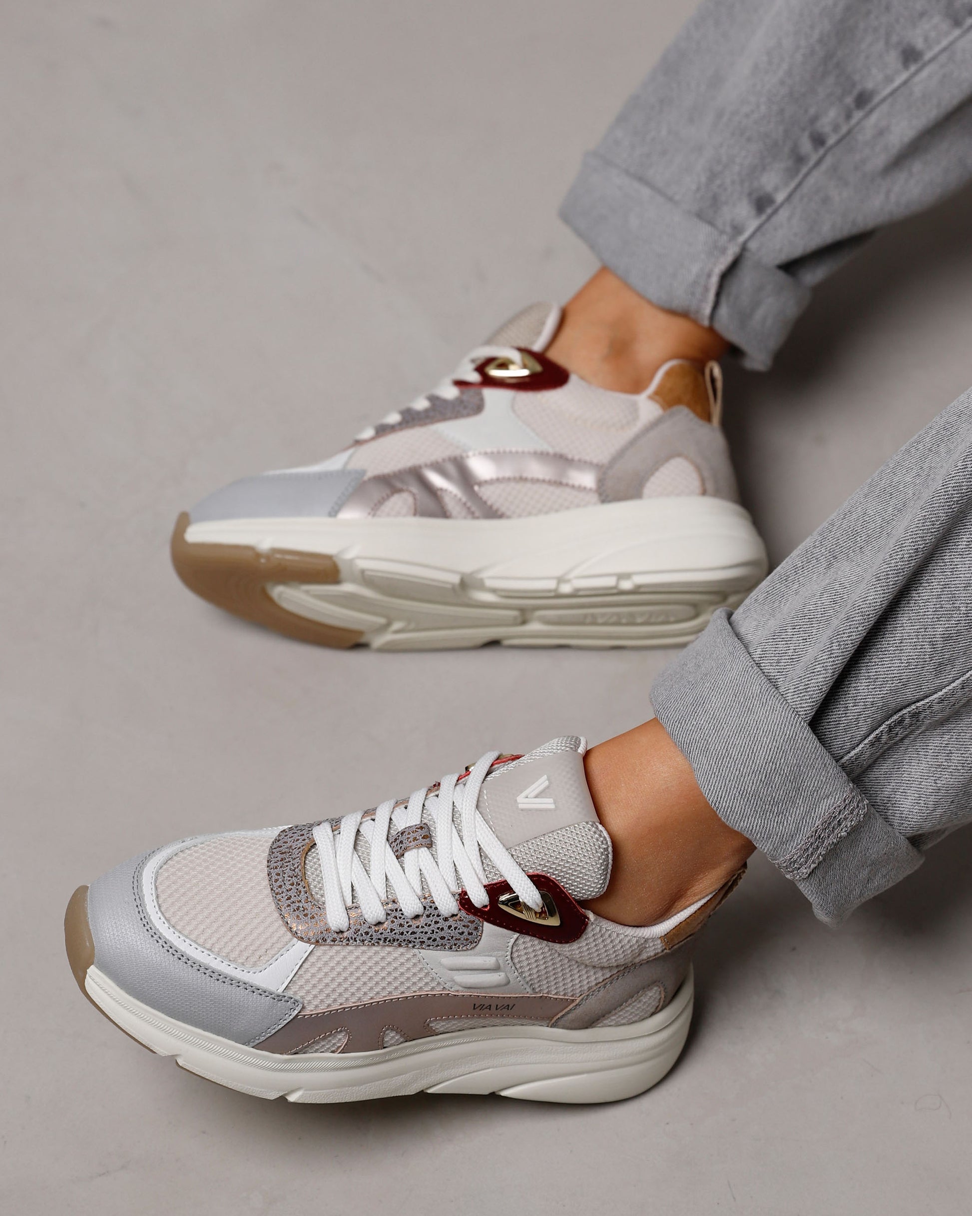 VIA VAI meerkleurige dames sneakers Vic Harmony