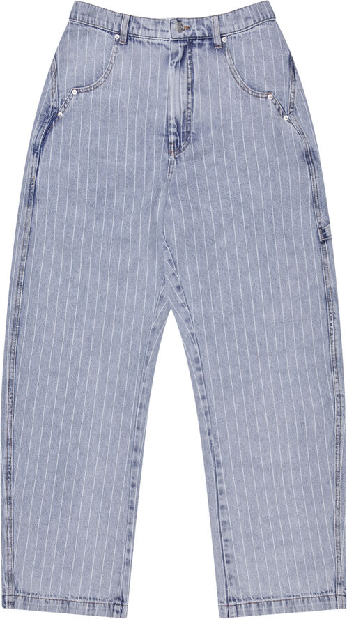 MUNTHE SHIMO Organic Cotton Striped Jeans Light blue