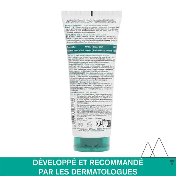 Máscara Esfoliante Uriage Hyséac 100ml