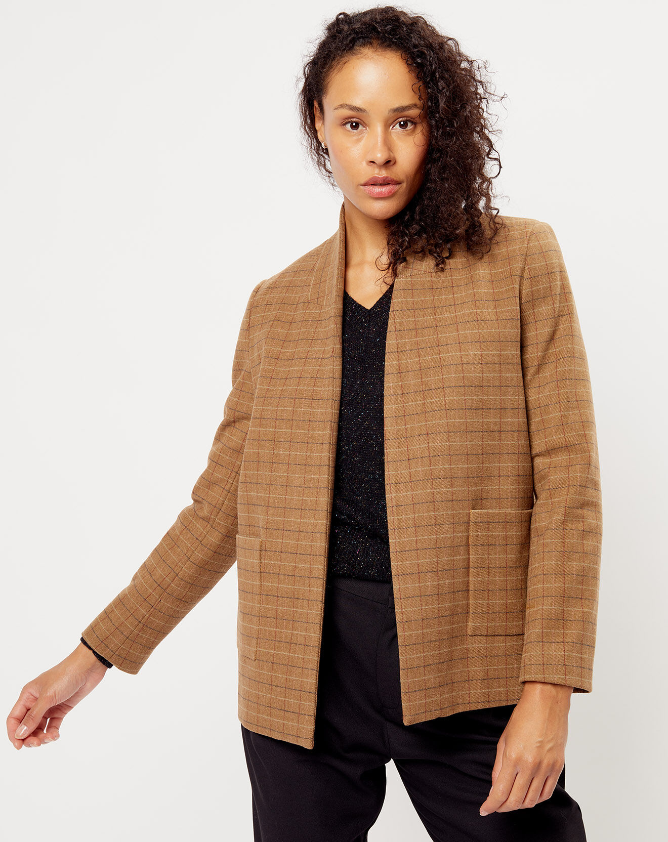 See u Soon Veste en Laine mélangée Eloise beige