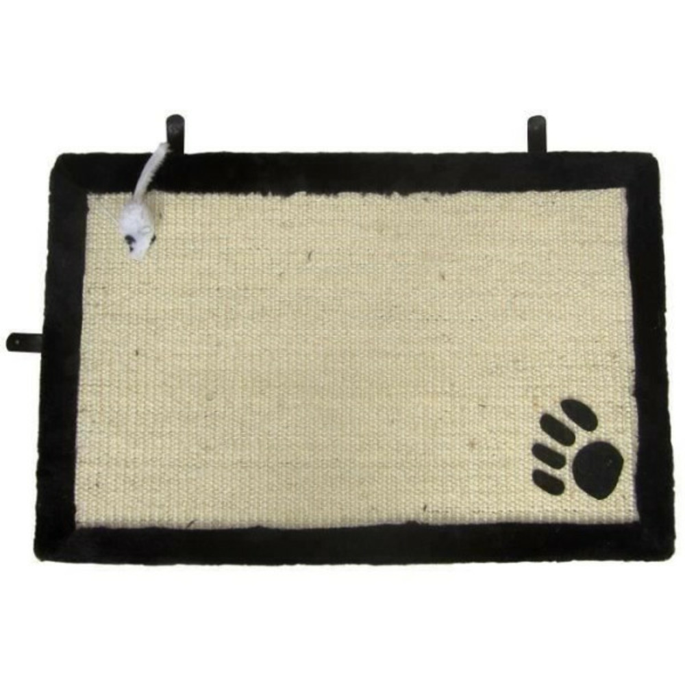 Aime tapis griffoir avec jouet suspendu - 35 x 55 cm - pour chat
