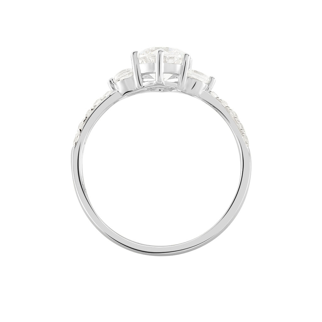 Bague Berata Or Blanc Oxyde De Zirconium