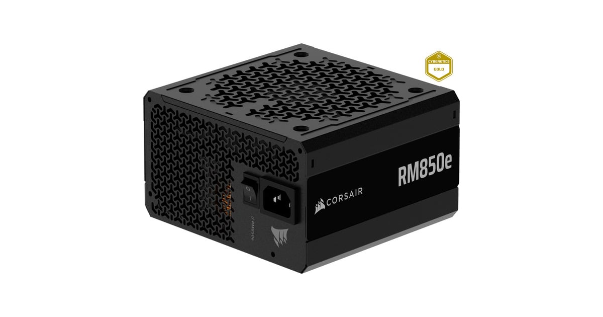 CorsairRM850e (2025) modulaire 850 watt voeding   (Zwart, 1x 12V-2x6, 2x PCIe)