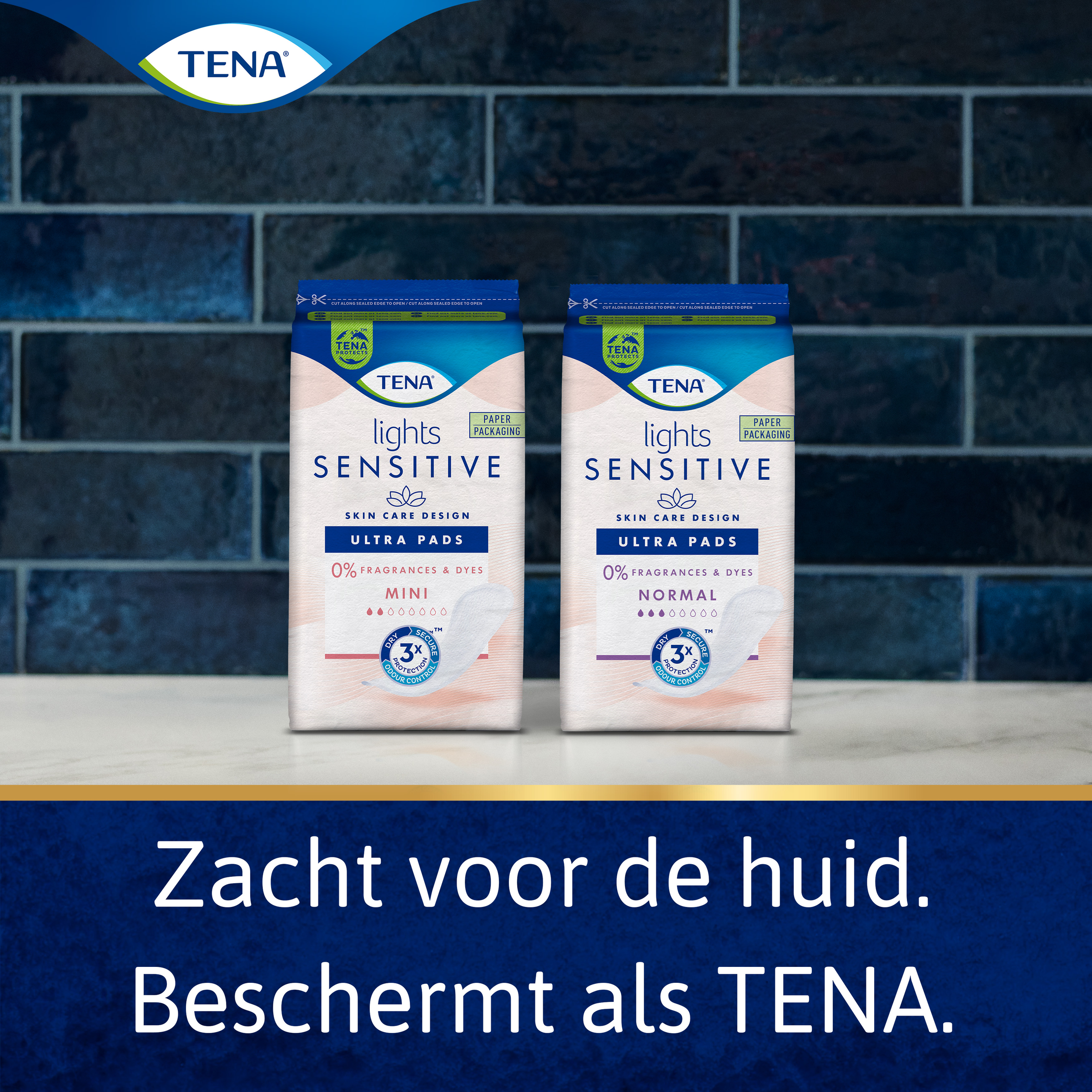 Tena Lights pads sensitive normal (16 stuks)
