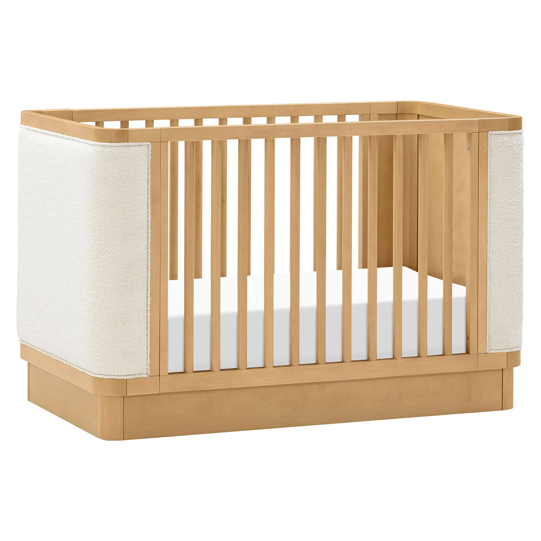 Babyletto Couchette Convertible 4-en-1 Bondi avec Kit de Conversion pour Lit pour tout-petit - Miel avec boucle ivoire