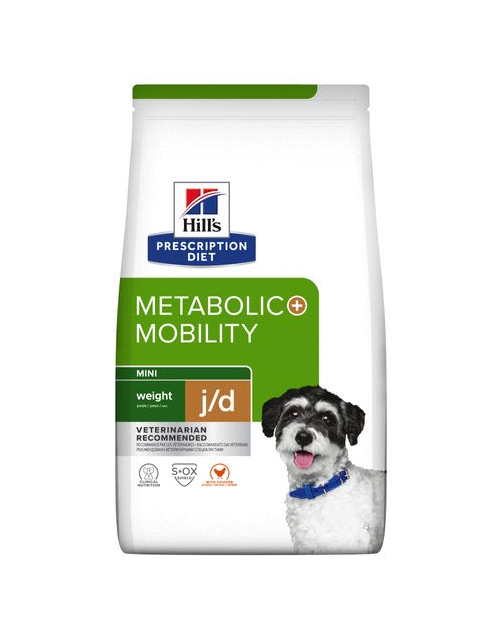 Hill's Prescription Diet J\/D Metabolic + Mobility Mini Weight Management Zak Kip - Hondenvoer