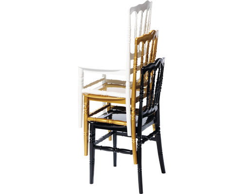 VEBA Napoleon bruiloftsstoel, kunststof, wit