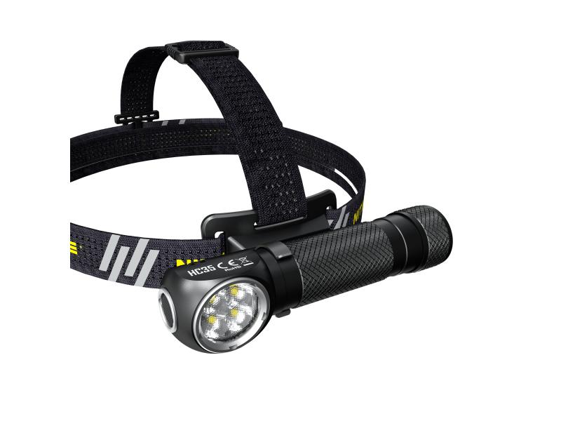 Nitecore Stirn- und Taschenlampe HC35 Schwarz Stirnlampe