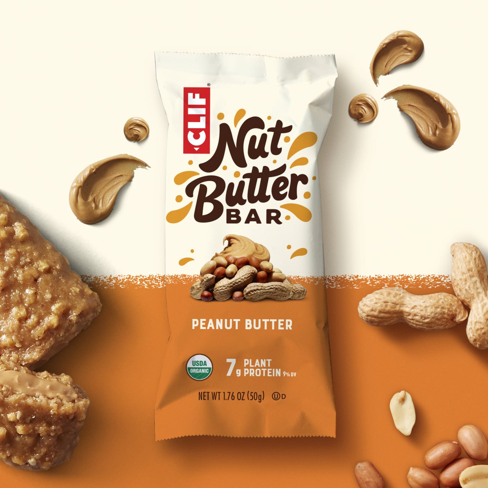 Nut Butter Filled Bar bio - 12x50g - Peanut Butter