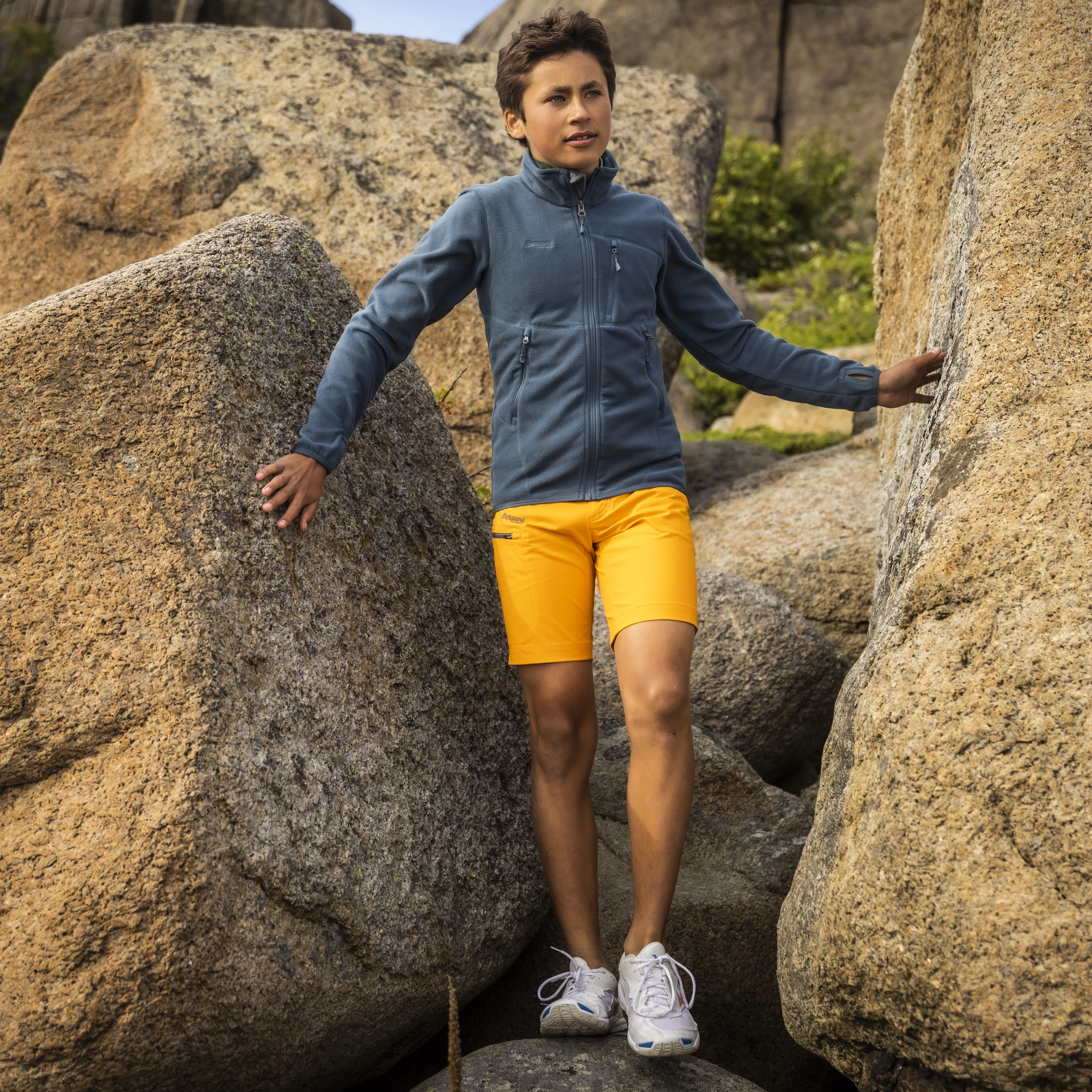 Utne V3 Youth Shorts Cloudberry Yellow