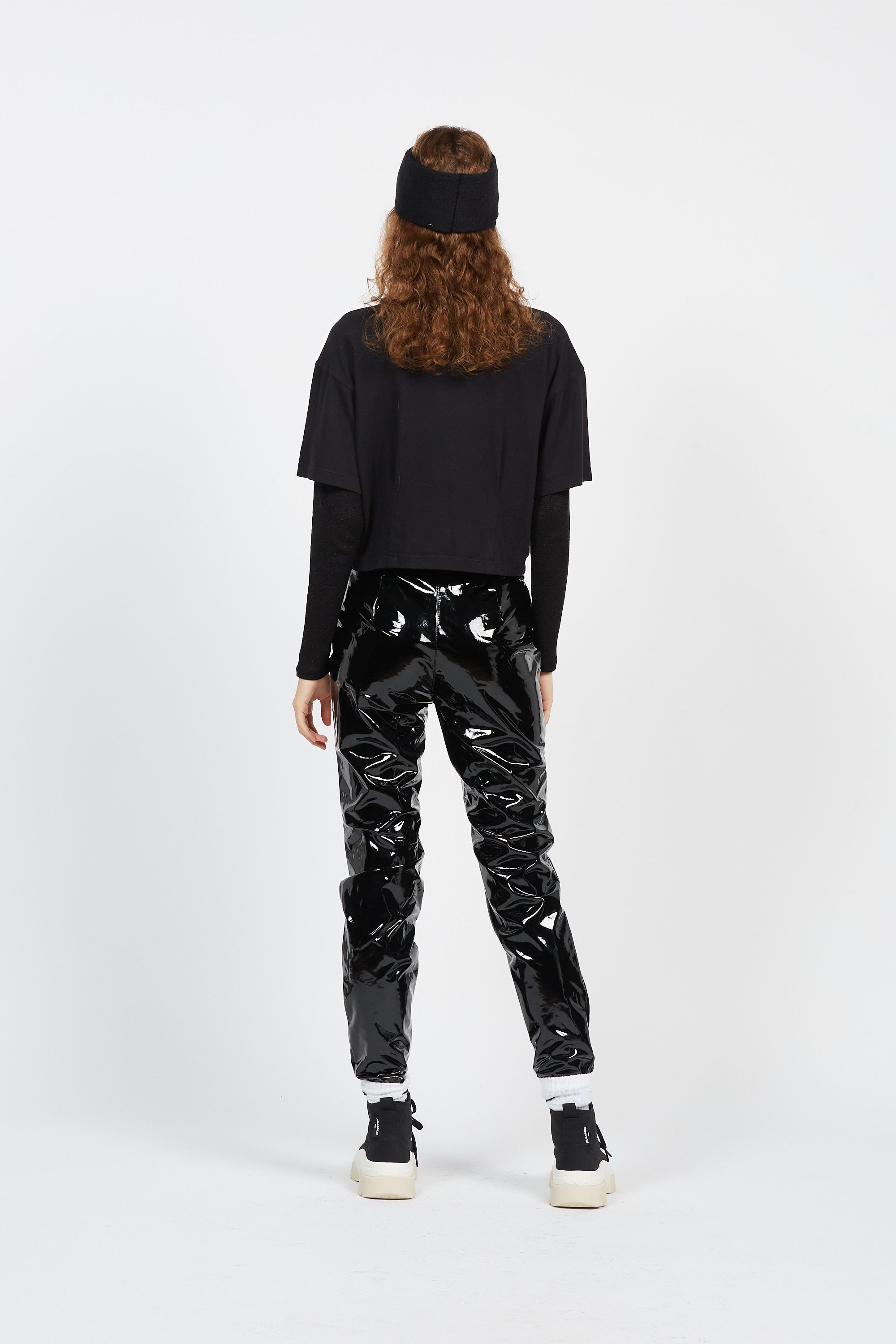 CHAMPION T-shirt crop en Coton biologique Noir