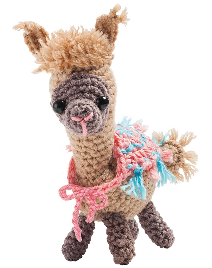 Mini-Häkelset LAMA in bunt