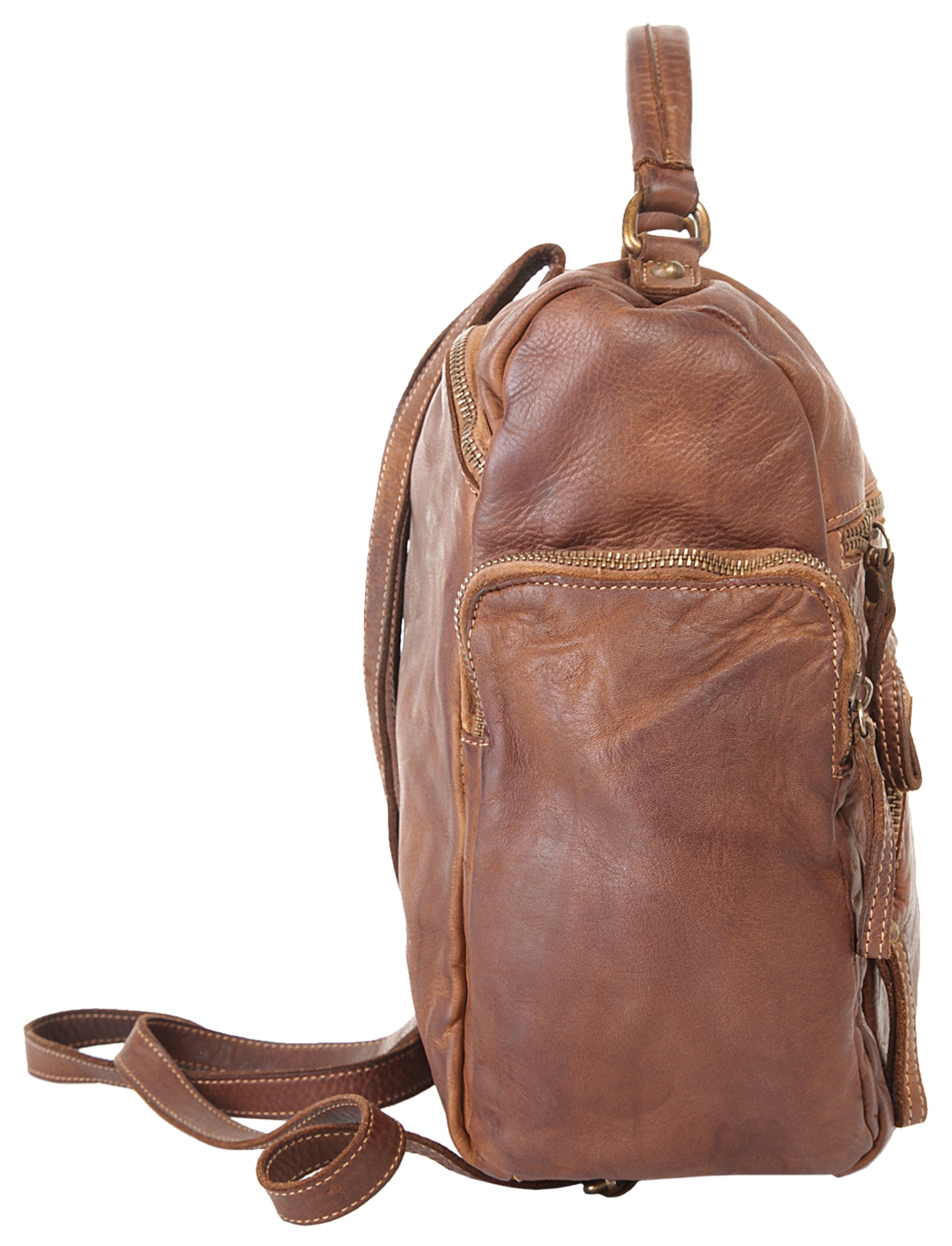 Samantha Look Cityrucksack echt Leder, Made in Italy