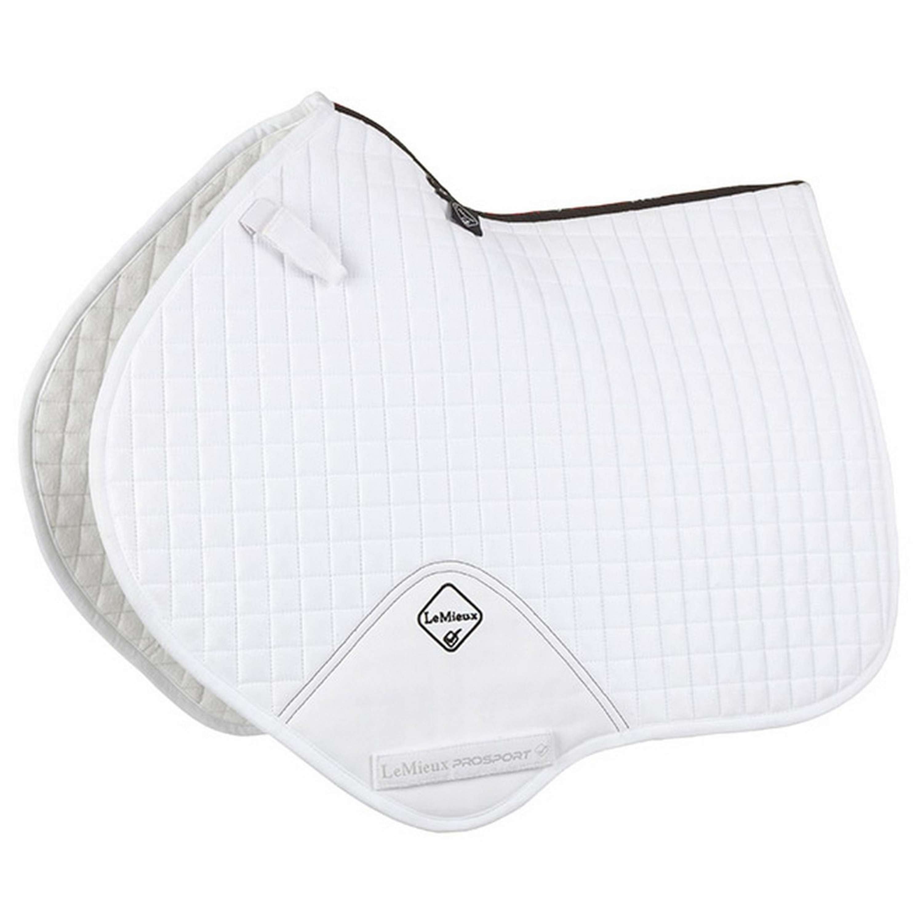LeMieux Zadeldekje Luxury Square CC Wit