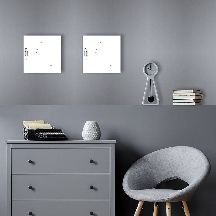 Tableau mémo board blanc L.30 x l.30 cm
