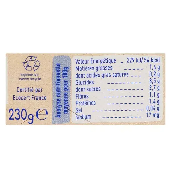 Prato Babybio Jantar Cenoura Milho Quinoa +12m Orgânico 230g
