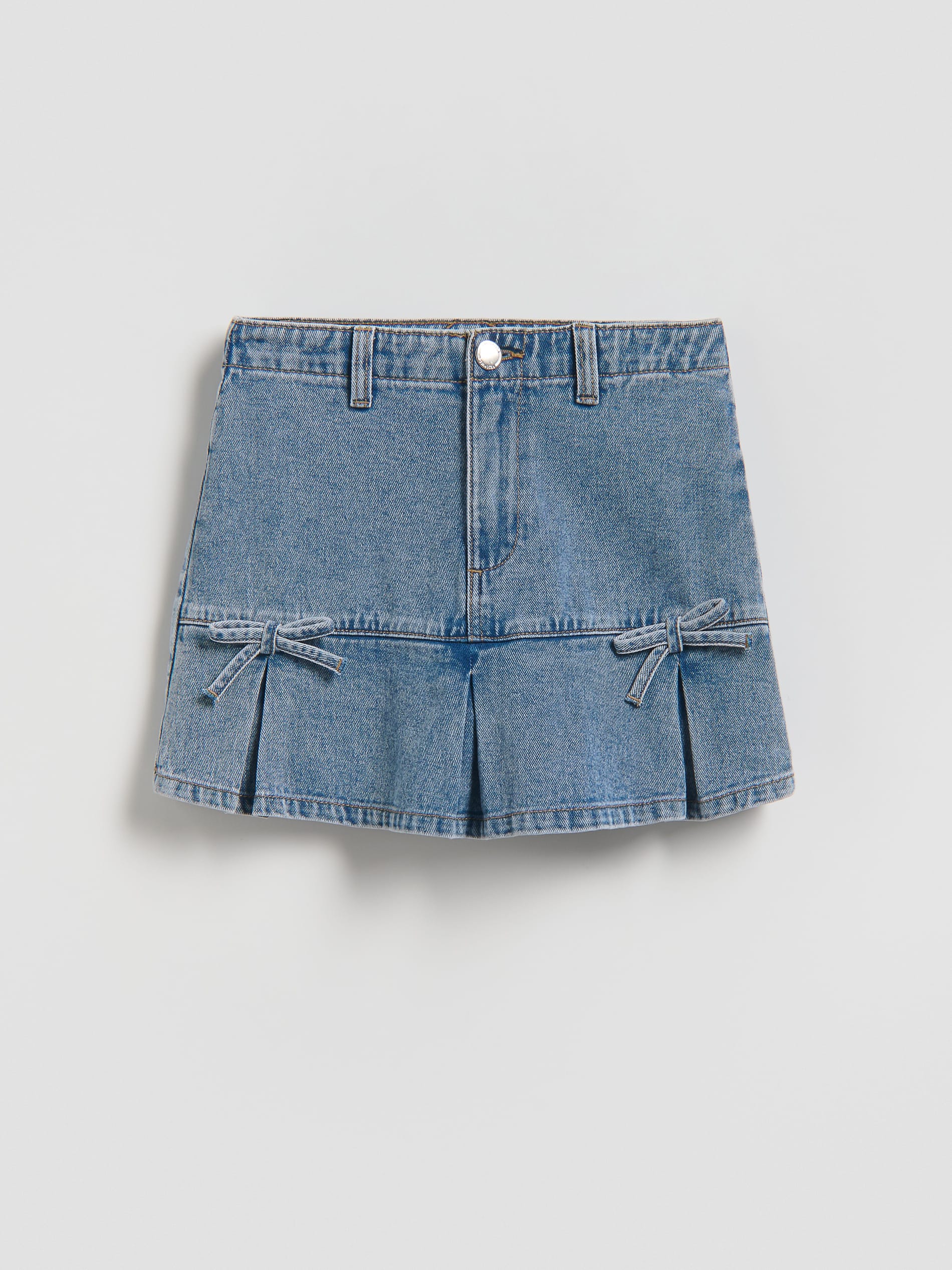 Denim-Skort